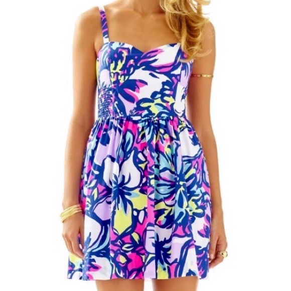 Lilly Pulitzer Dresses & Skirts - Lilly Pulitzer Tropical Floral Print Sundress